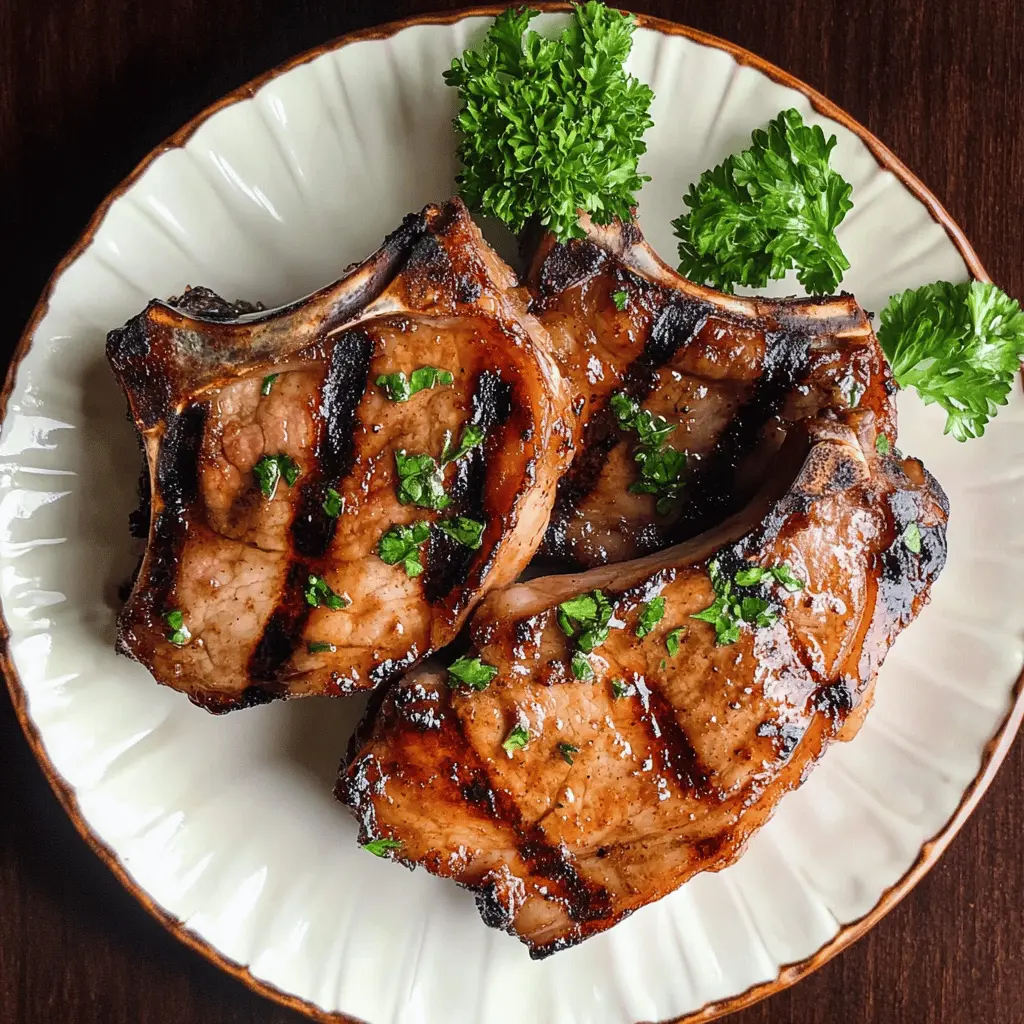Transform your pork chops into a flavor-packed delight with this easy and vibrant marinade! Made with simple ingredients, this marinade features a perfect blend of tangy citrus, aromatic herbs, and savory spices that enhance the natural taste of the meat. Save this recipe for your next family dinner or BBQ gathering to impress your guests with juicy, mouthwatering chops!